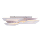 LED -plafondlamp "SIMEN" 48 x 48 cm, metaal en plastic, wit, geïntegreerde LED's, warm wit