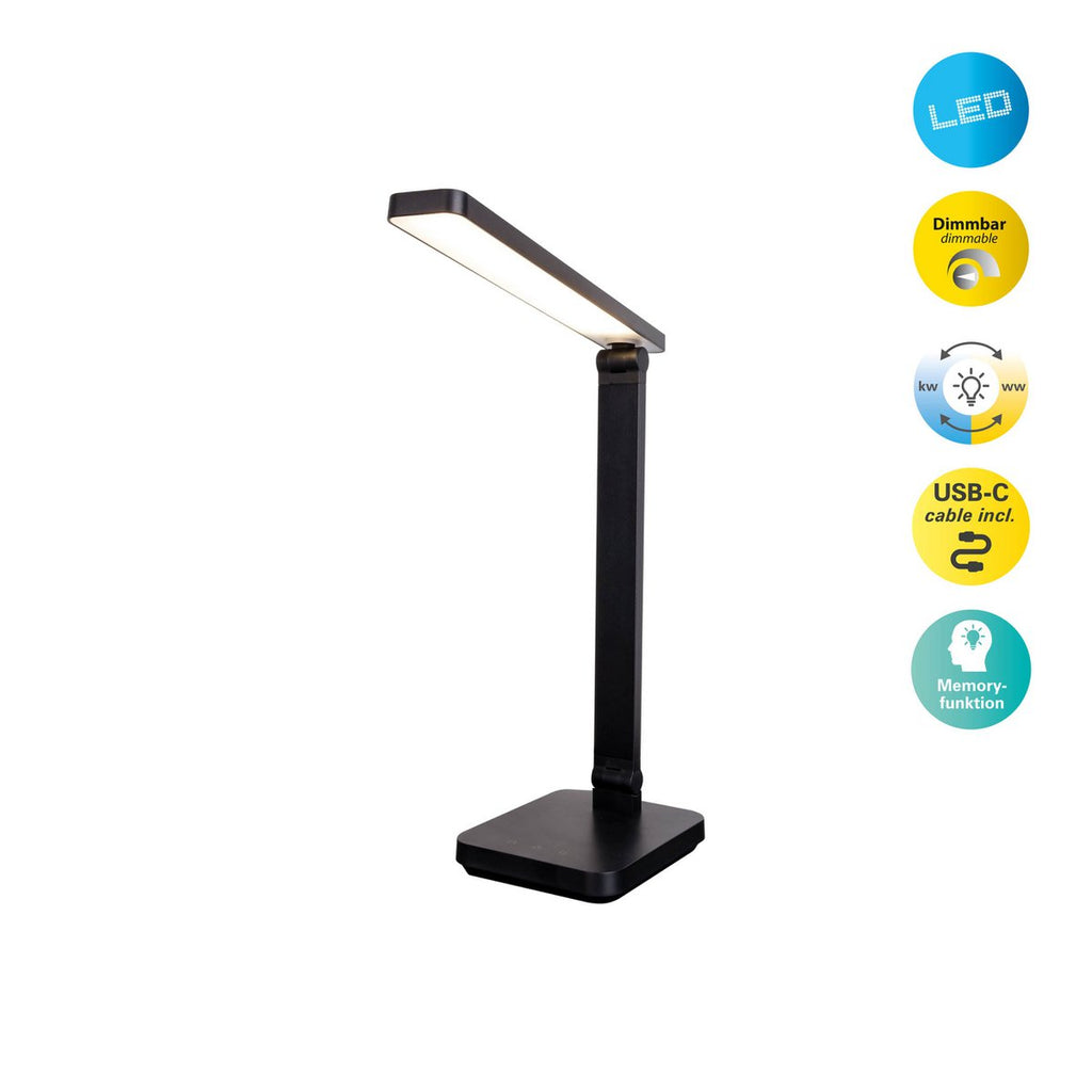 LED Tafellamp Mover Zwart 38cm Dimbaar CCT