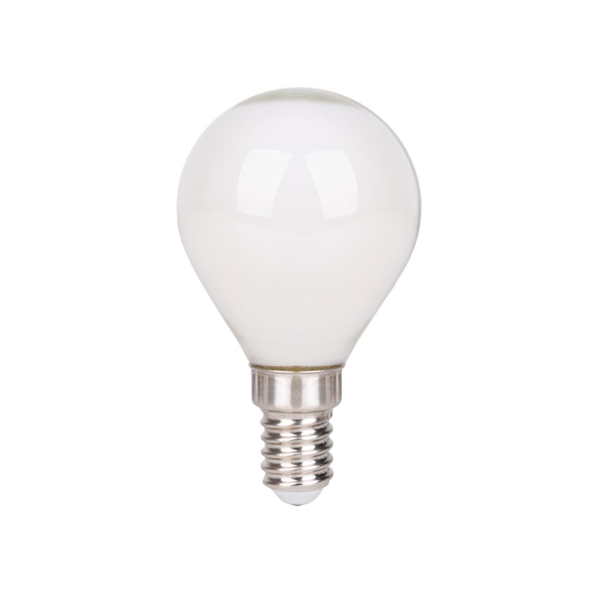 6 Set LED -lamp met E14 -aansluiting, peervorm 4 watt, gemaakt van metaal en glas, melkachtig