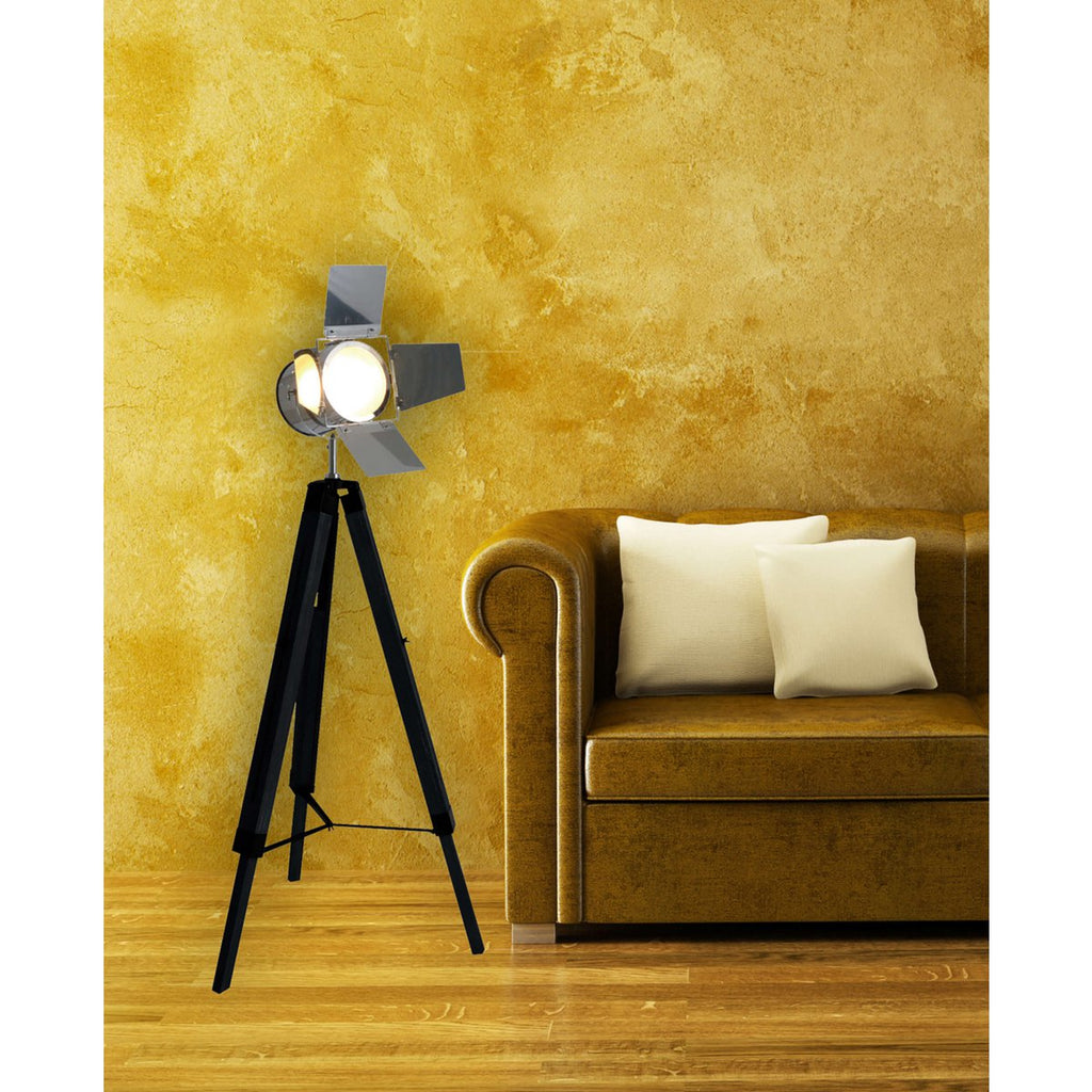 Näve Holly Driepoot Vloerlamp Zwart
