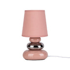 Keramische tafellamp "Stoney" roze E14
