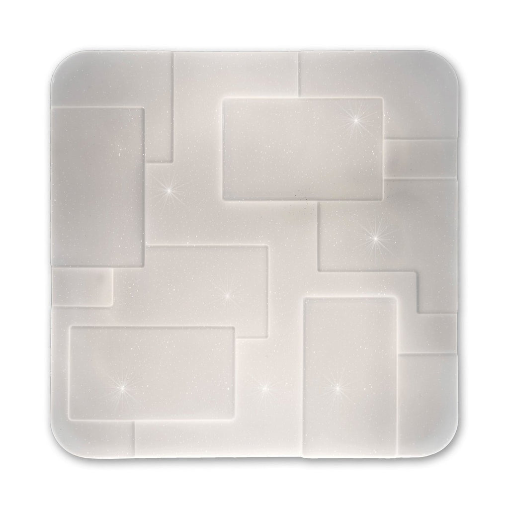LED Plafondlamp Luxor 54x54cm Kristaleffect