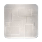 LED Plafondlamp Luxor 54x54cm Kristaleffect