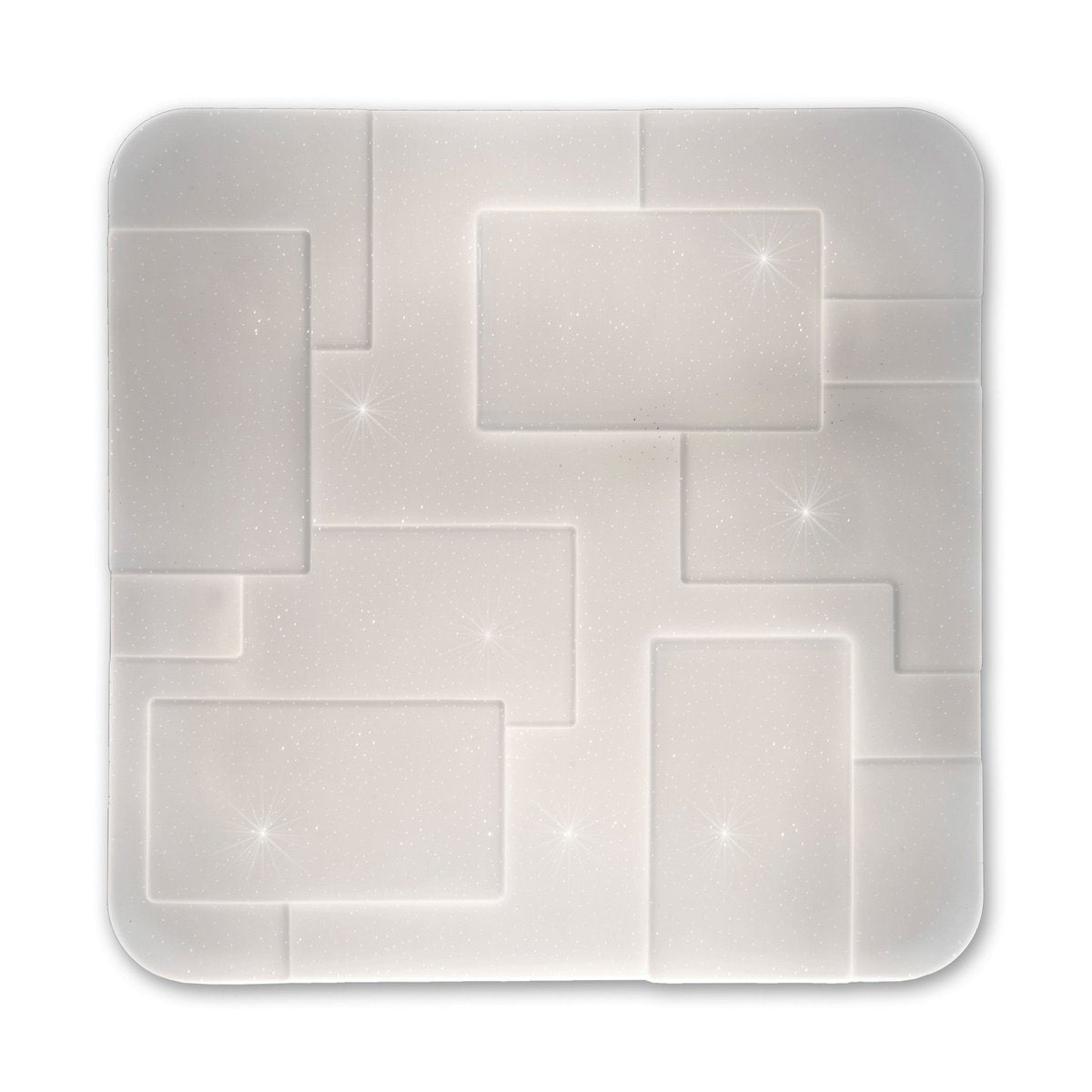 LED Plafondlamp Luxor 54x54cm Kristaleffect