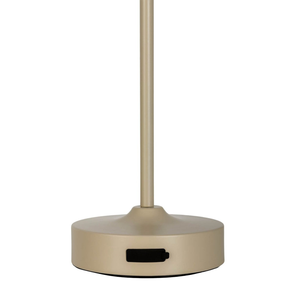 Näve Pina LED Tafellamp 30cm Beige Wit