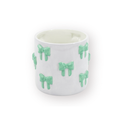 Bloempot met Strikken - Lila/Mint - 12,5x12,5x13cm Housevitamin