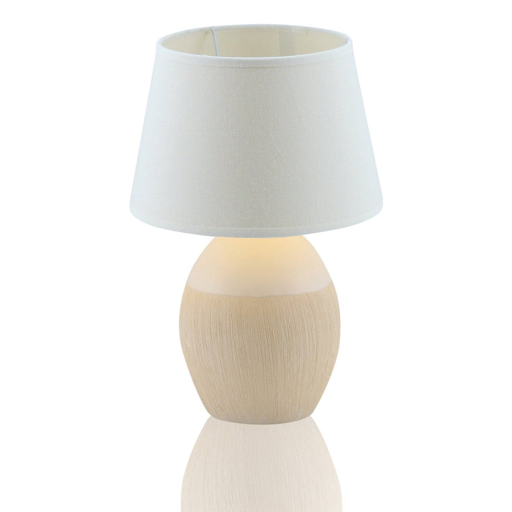 Näve Talia Keramische Tafellamp Beige 31cm