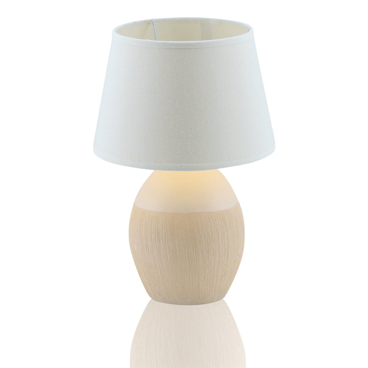 Näve Talia Keramische Tafellamp Beige 31cm