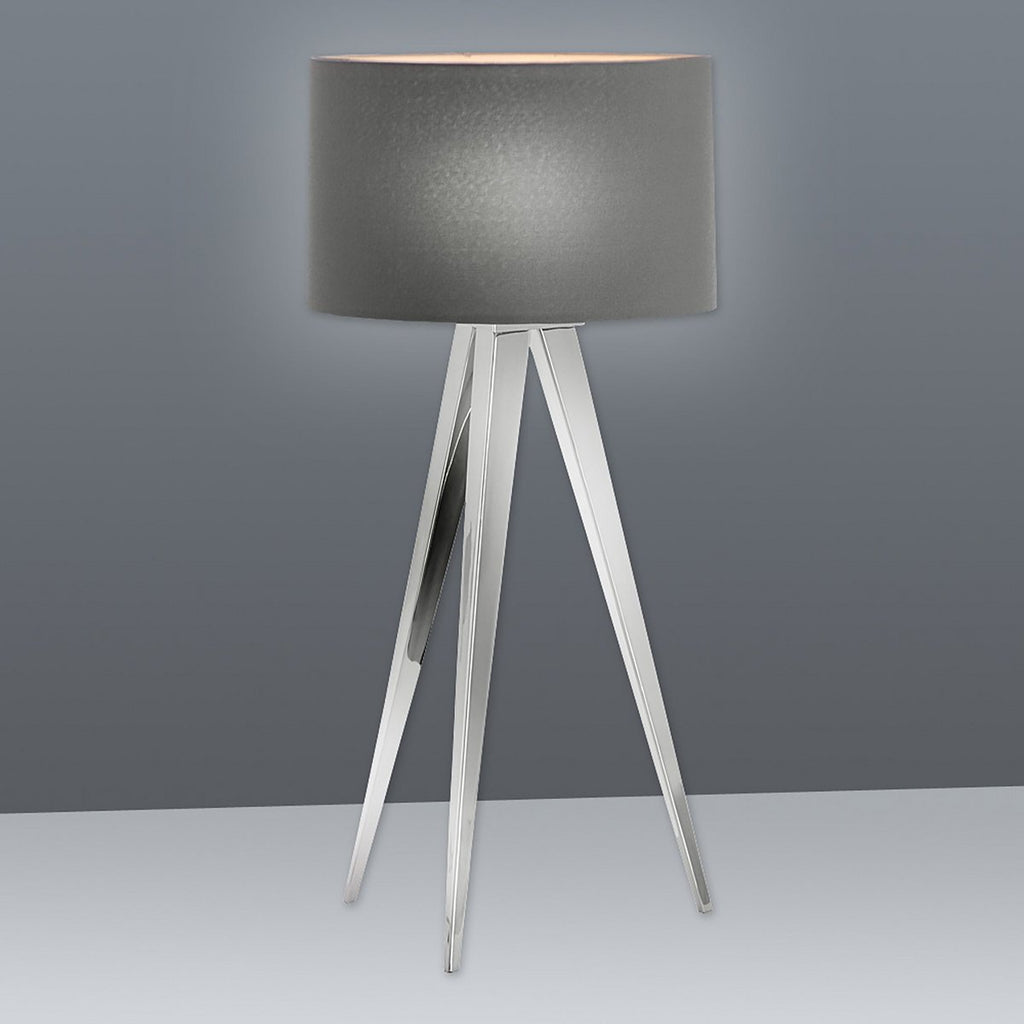 Näve Kruklamp - Grijs 61,5cm Textiel E27