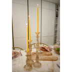 Amber Kandelaar H21cm - Klein Model Aulica Glas