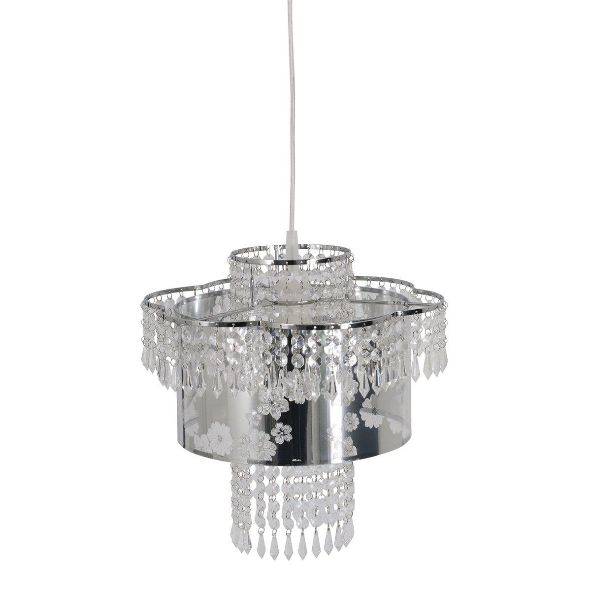 Näve Leuchten Hanglamp Chroom 32cm Elegant Gloeilamp