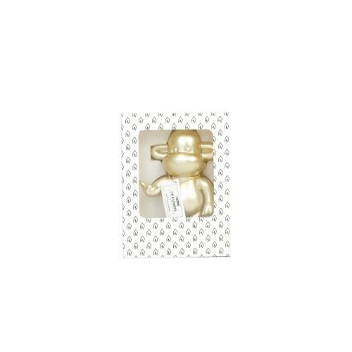 Gouden polyresin aap beeldje 'de legende' - 11x7x19cm