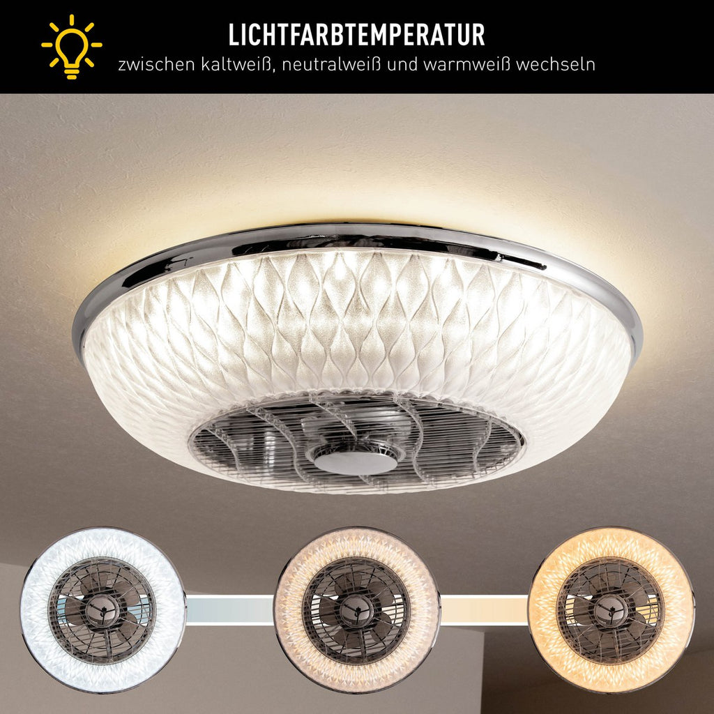 Näve Viento LED Plafondlamp met Ventilator 55cm