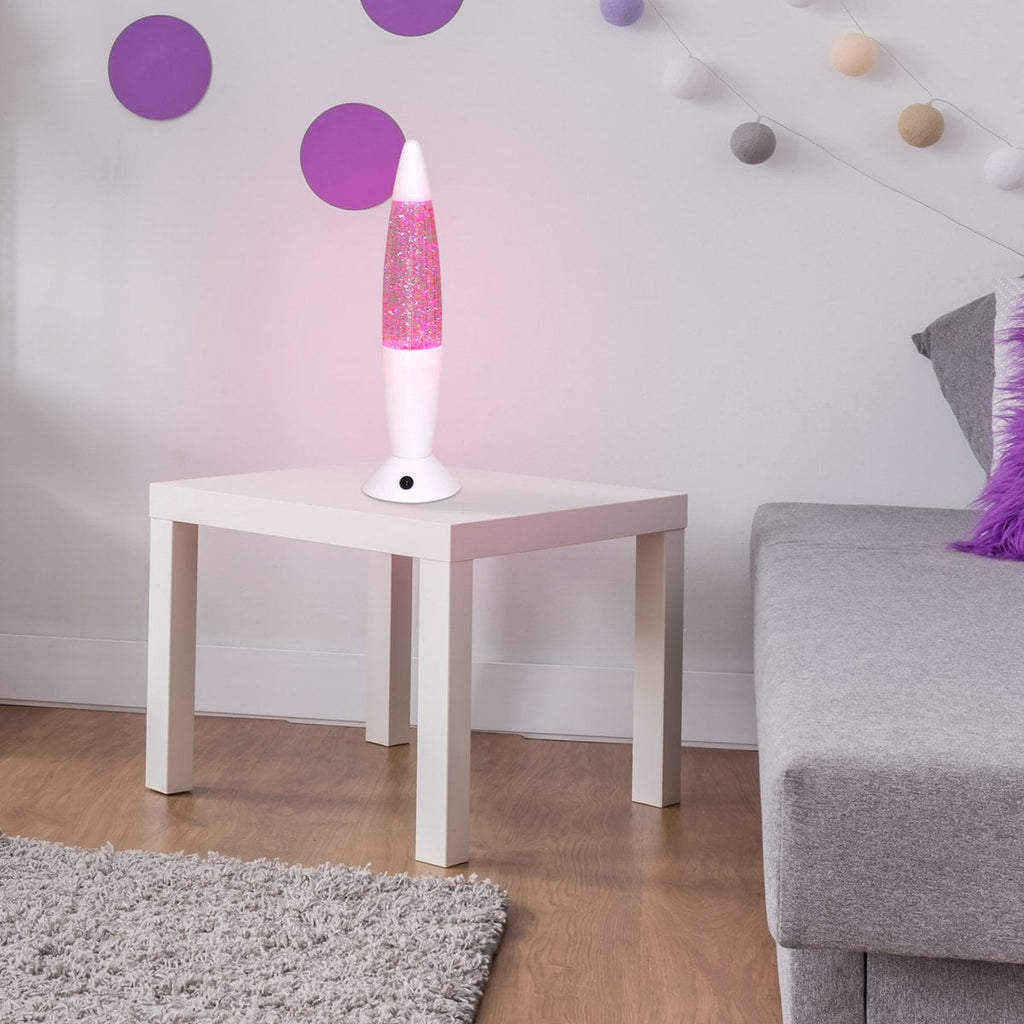 LED-tafellamp Glitter - Zilver 36cm