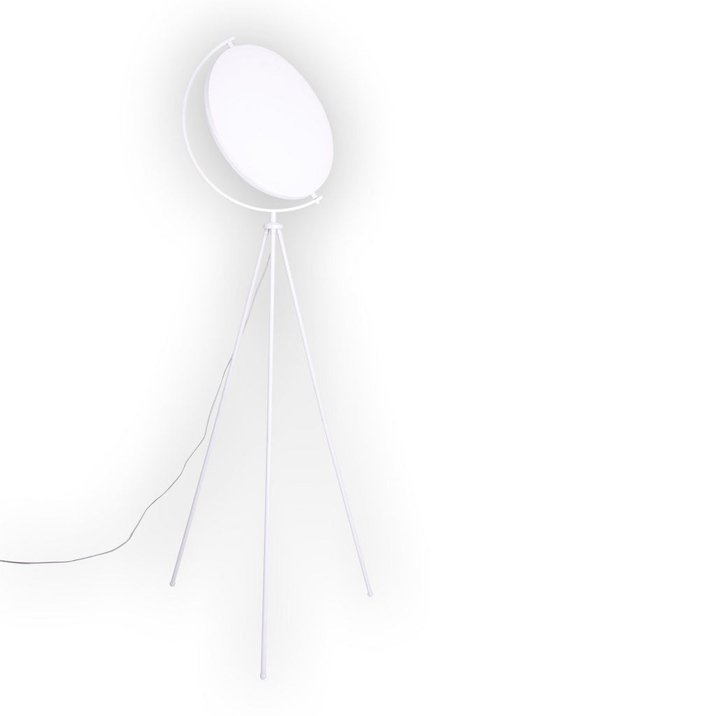 Näve Munega Vloerlamp - Wit 156cm Textiel
