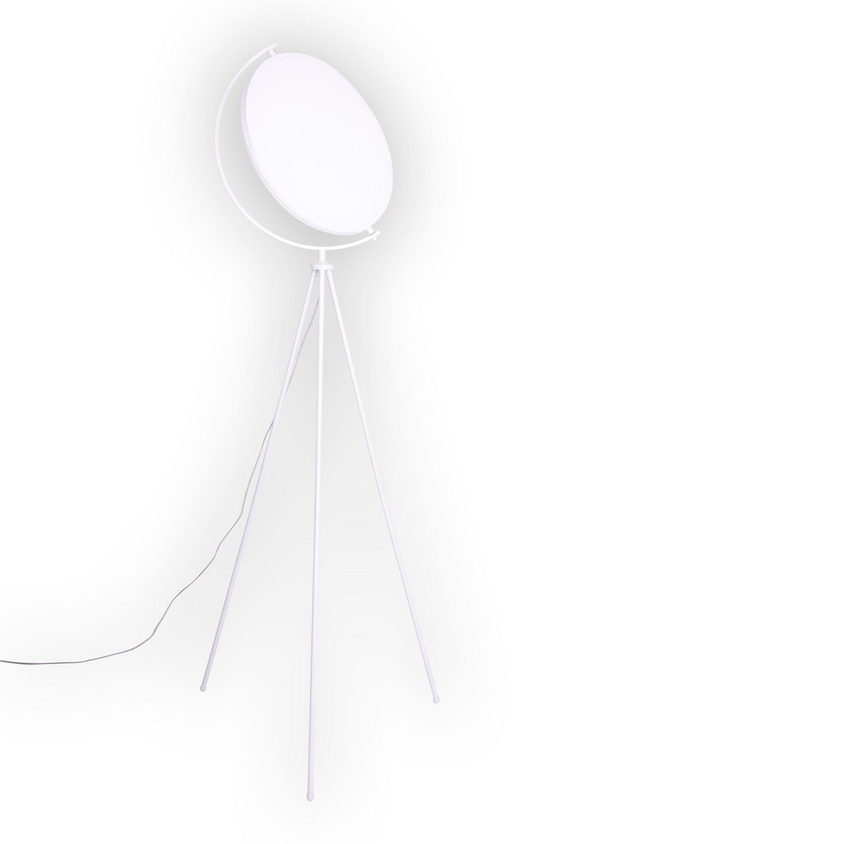 Näve Munega Vloerlamp - Wit 156cm Textiel