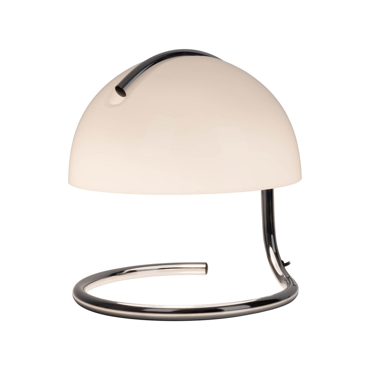 Tafellamp Burano wit Näve - 25cm metaal glas