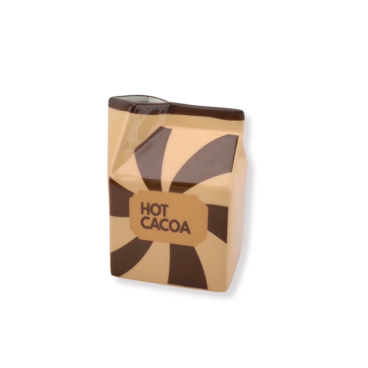 Housevitamin Bloemenvaas Melkpak Hot Cocoa - Bruin 13,5 cm