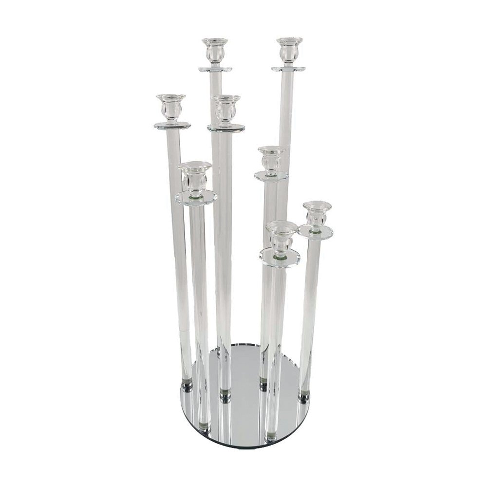 Kristal Tafelcentrum Kandelaar H77cm - Aulica Transparant