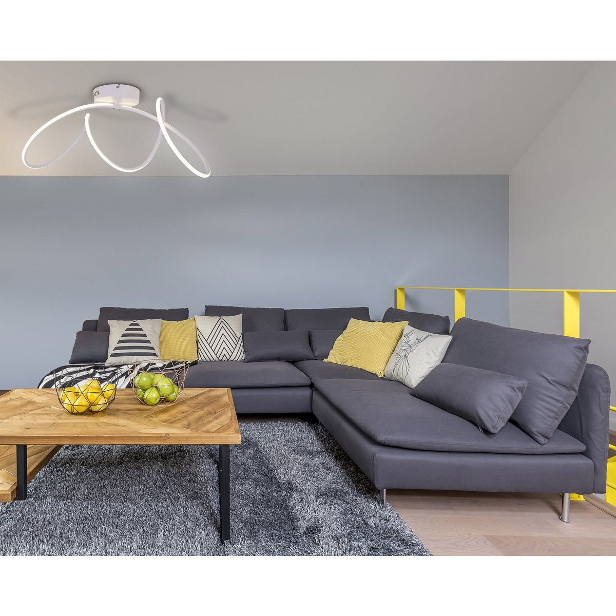 Näve Odrive LED Plafondlamp 67cm Wit