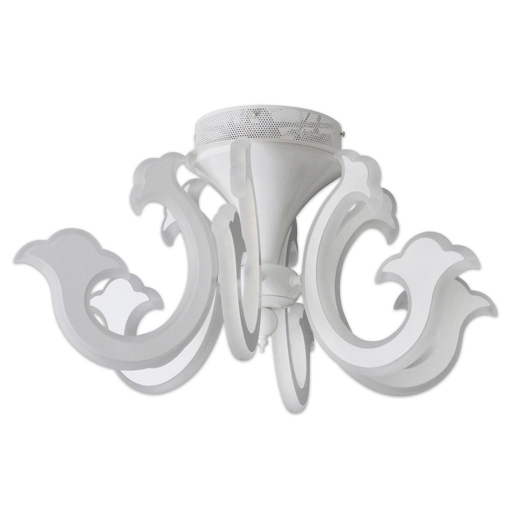 Näve Ludwig Kroonluchter wit Ø 66cm LED
