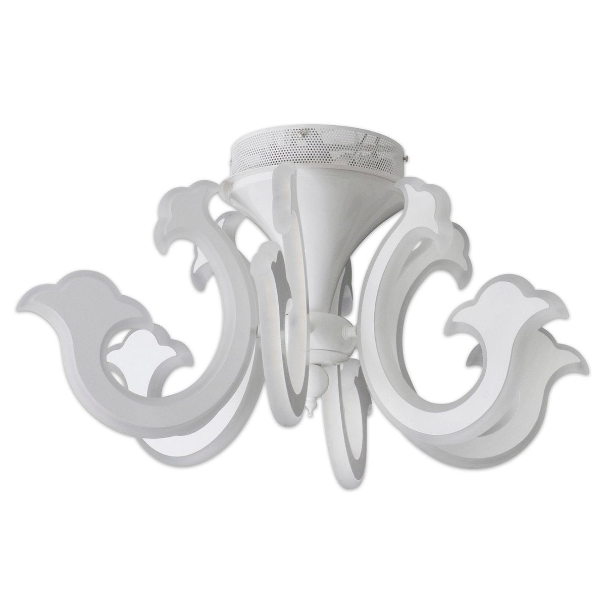 Näve Ludwig Kroonluchter wit Ø 66cm LED