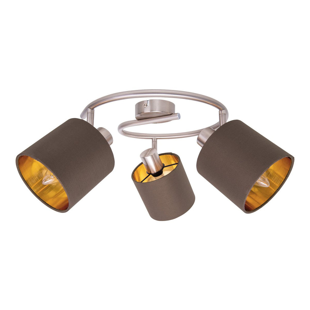 Näve Maron 3-zits Plafondlamp - Bruin 52cm