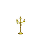 Gouden Aulica Kandelaar 5 Lichten 40cm Hoog
