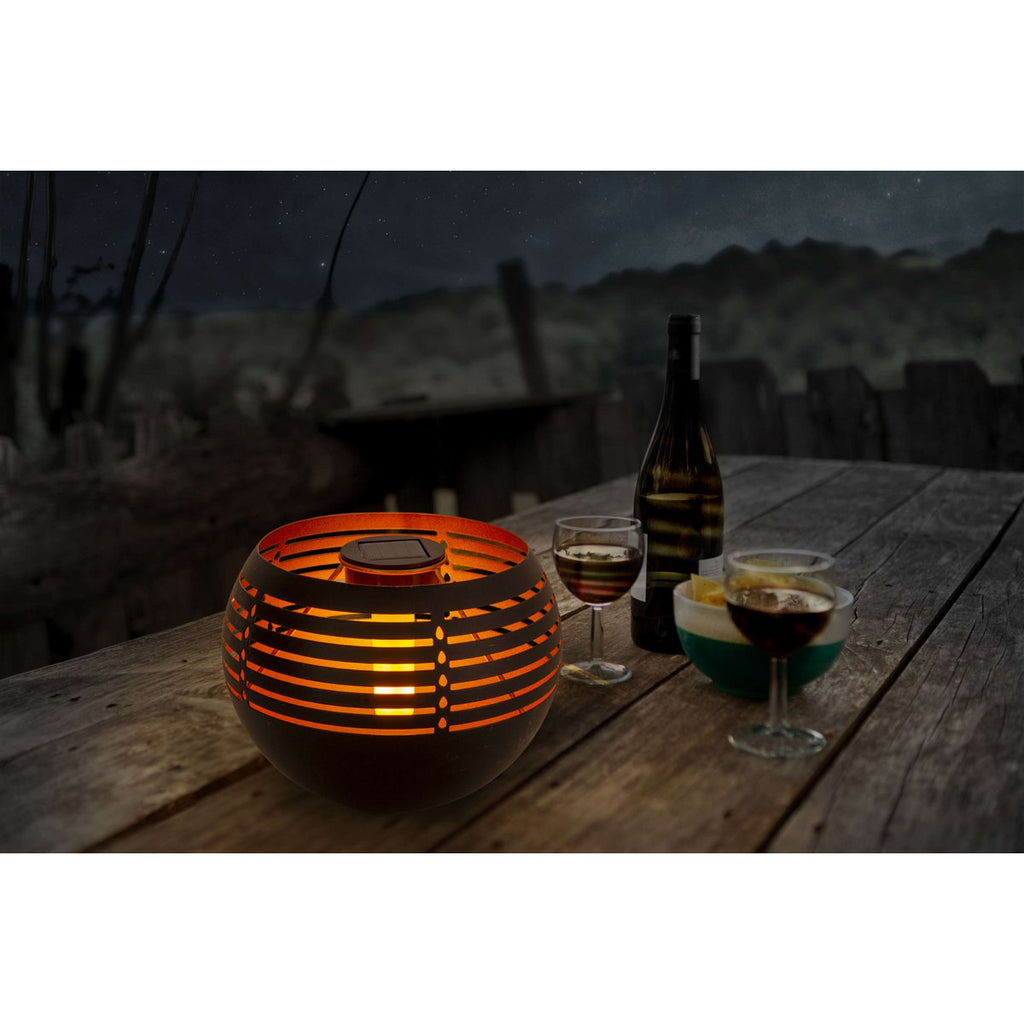 Näve Decoratief Solar Tafellicht - Zwart 16cm