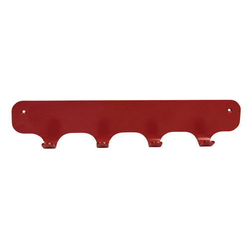 Gorillz Industriële Wandkapstok Rounded Four - Rood met 4 Haken