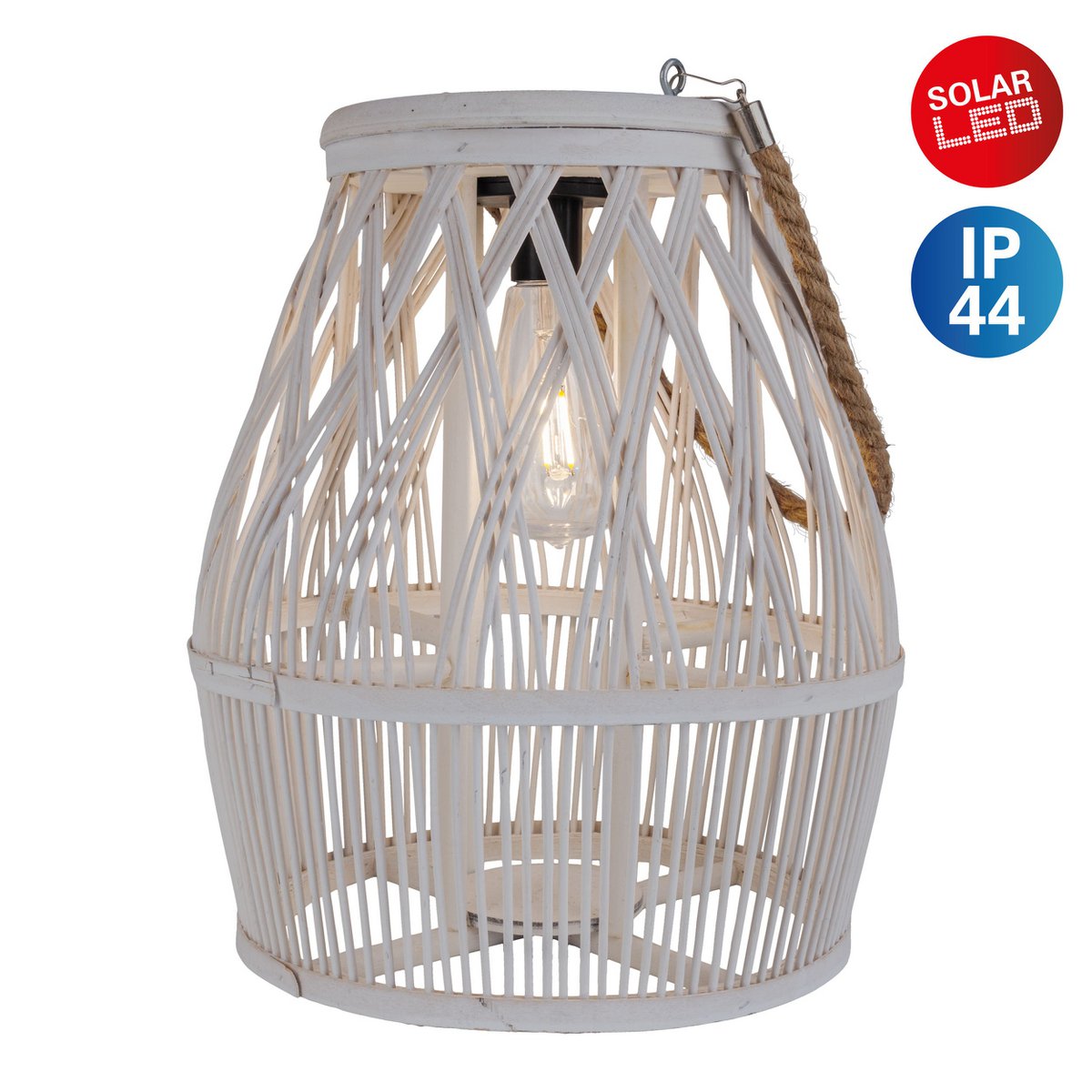 Näve Korbinian Solar Lamp - Rattan 34cm