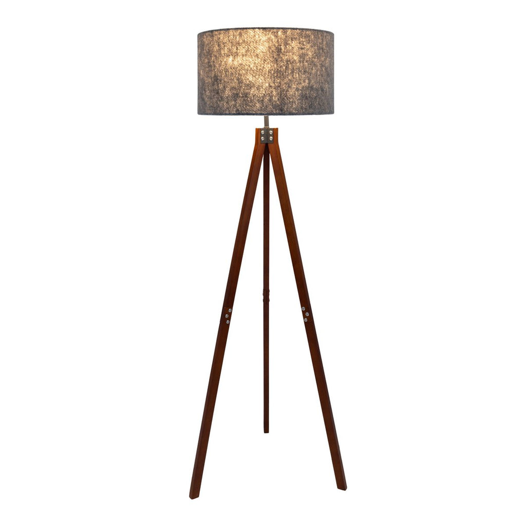 Filco Staande Lamp - Hout 147cm Grijs Bruin