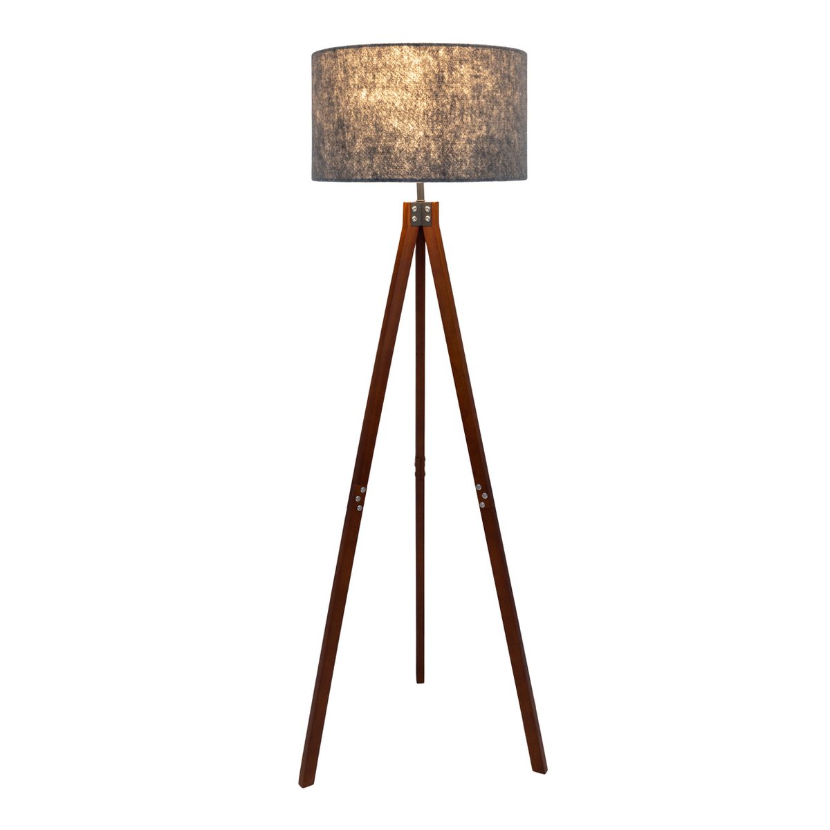 Filco Staande Lamp - Hout 147cm Grijs Bruin