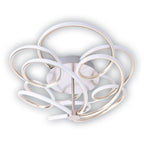 LED-plafondlamp Rizado Ø57cm Näve - Nikkel