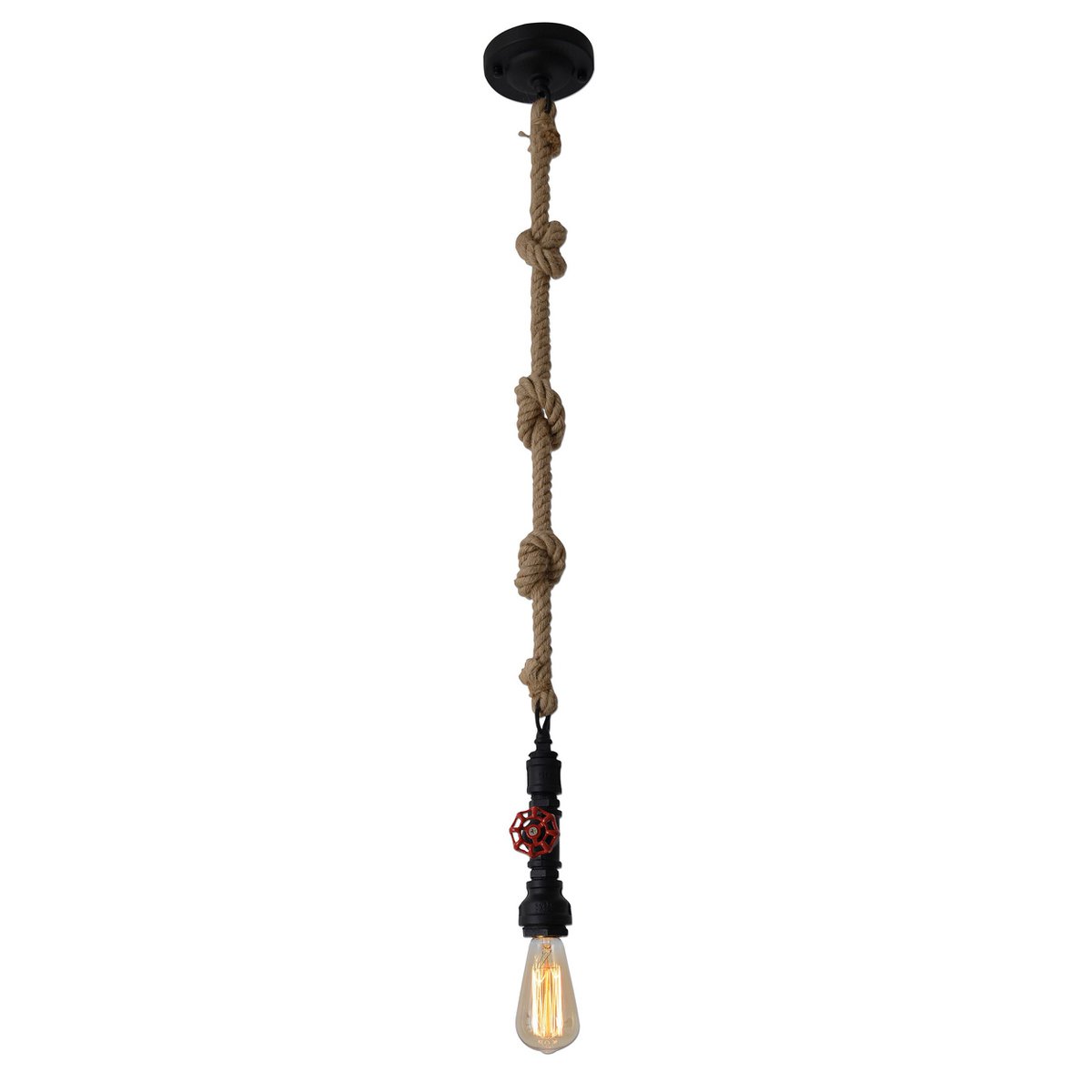 Näve Regia Hanglamp - Zwart E27 145cm