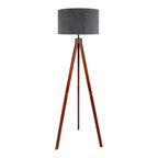 Filco Staande Lamp - Hout 147cm Grijs Bruin