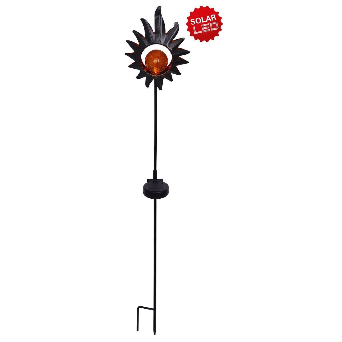 Näve LED Solar Lamp "Sun" 93,5cm Zwart