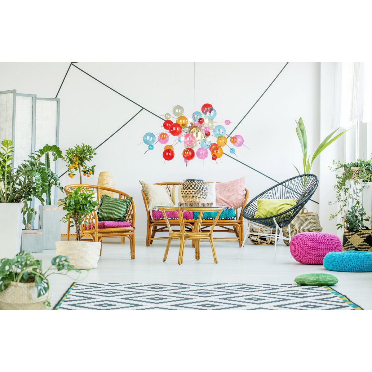 Näve Explosie Hanglamp - Glas 98cm