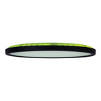 Het LED-plafondlicht "Carlo" met RGB-backlight, Ø van 29,3 cm, klassiekmoderne plafondlicht gemaakt van zwart/wit plastic met veel functies, b.v.