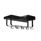 Gorillz Layer Wandkapstok - Zwart, 8 Haken, Modern Design