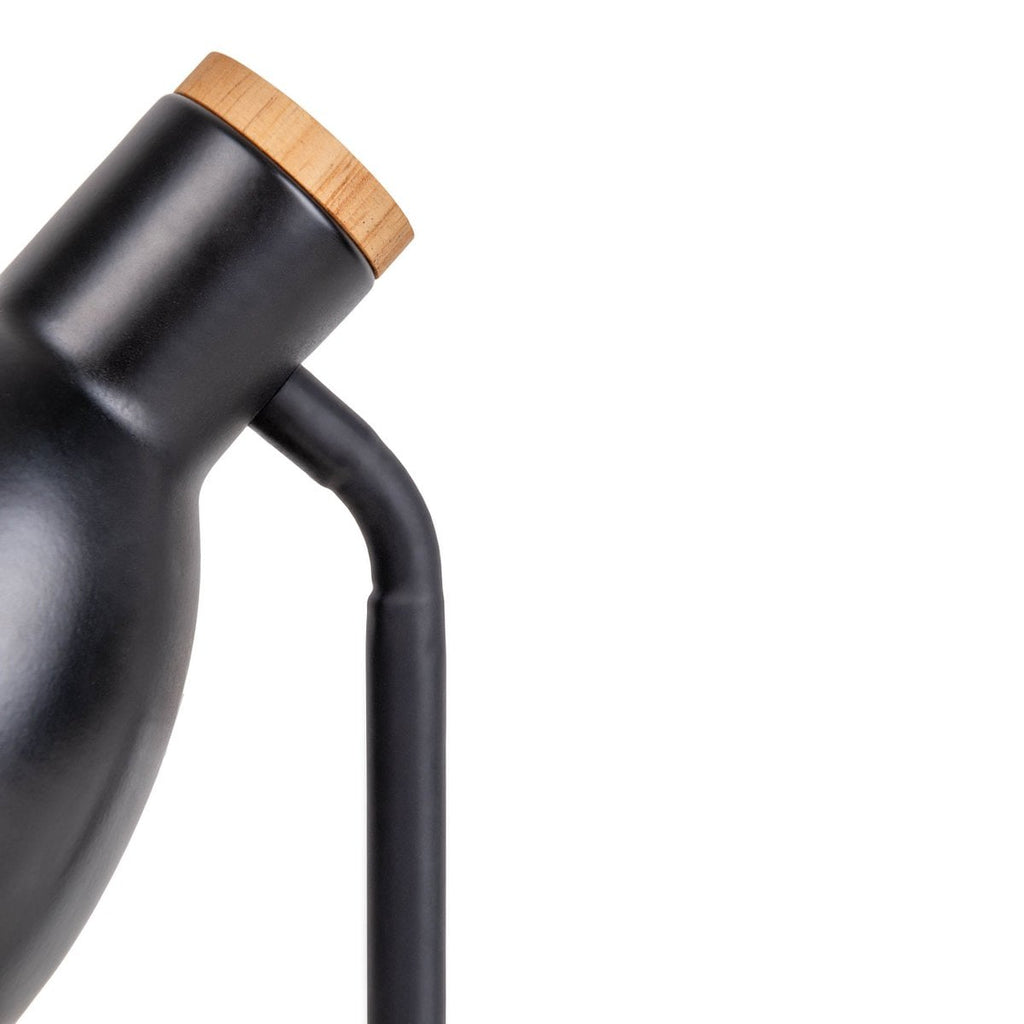 Marie Bureaulamp - Zwart Metaal Hout E14