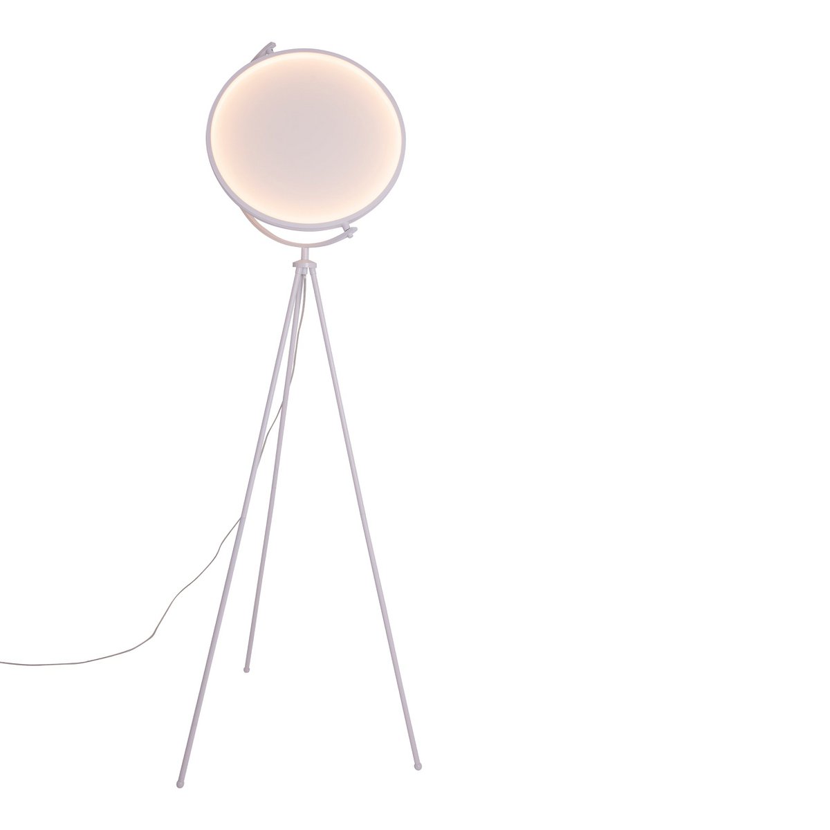 Näve Munega Vloerlamp - Wit 156cm Textiel