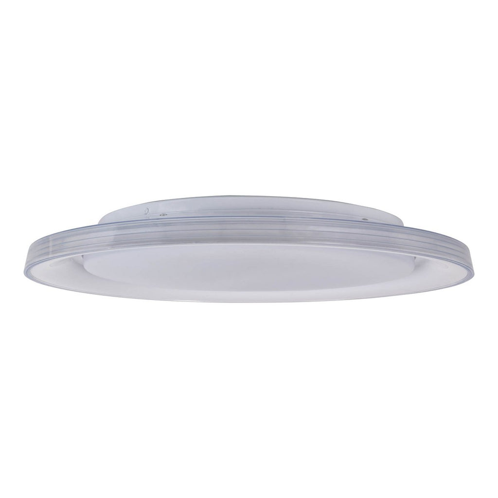 LED-plafondlicht "Claire" Ø 50,5 cm, 7,5 cm hoog, metaal en plastic in wit, geïntegreerde LED, 1600 lm, dimable, CCT-functie, 3000-5000 K, nachtlichtfunctie