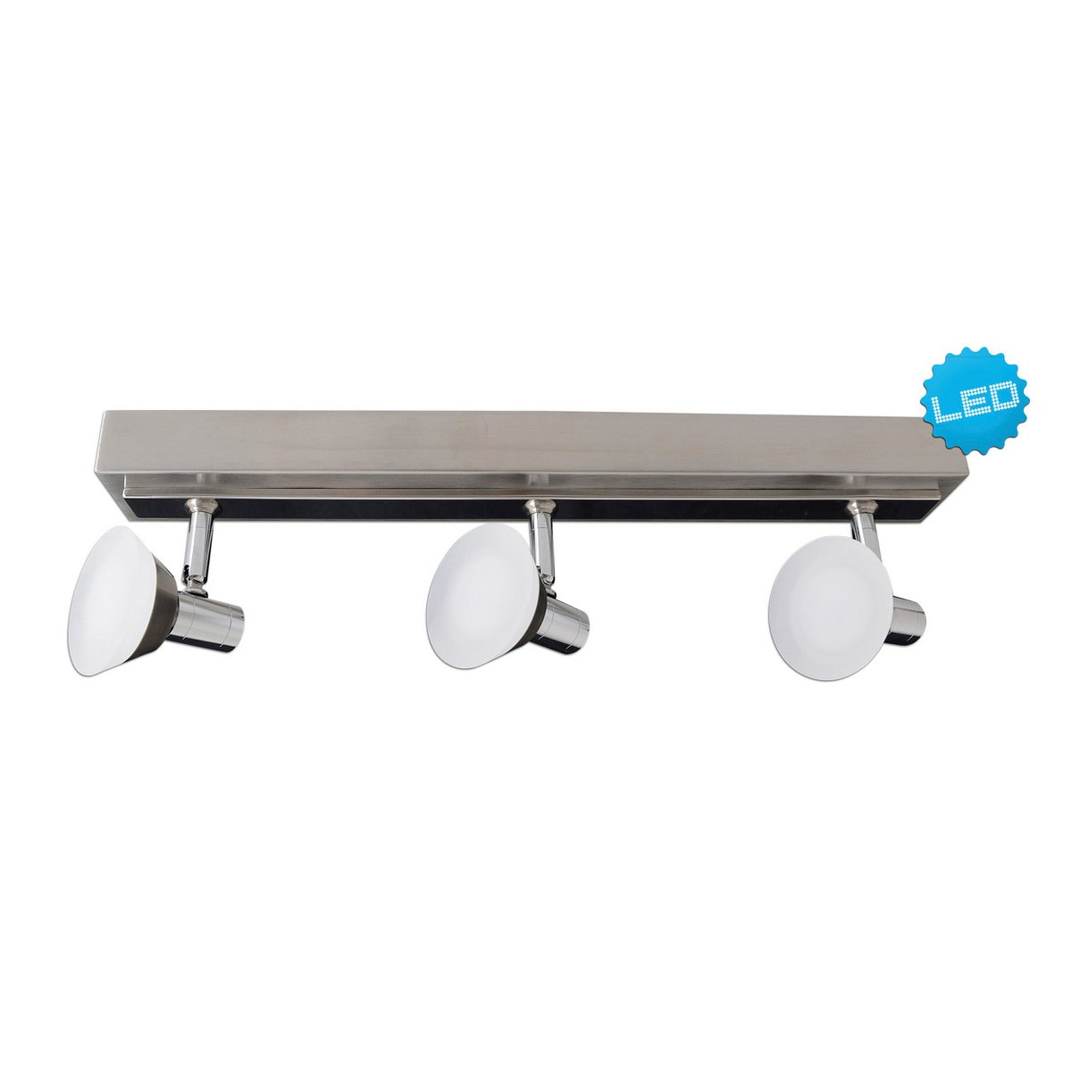 3 LED plafondspots Jericho 46cm