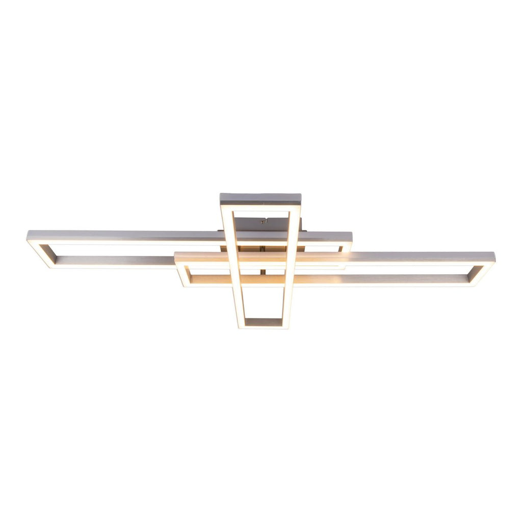 LED CCT-plafondlamp + RGB-backlight "Bantry" met veel functies, 95 cm lang, inclusief afstandsbediening