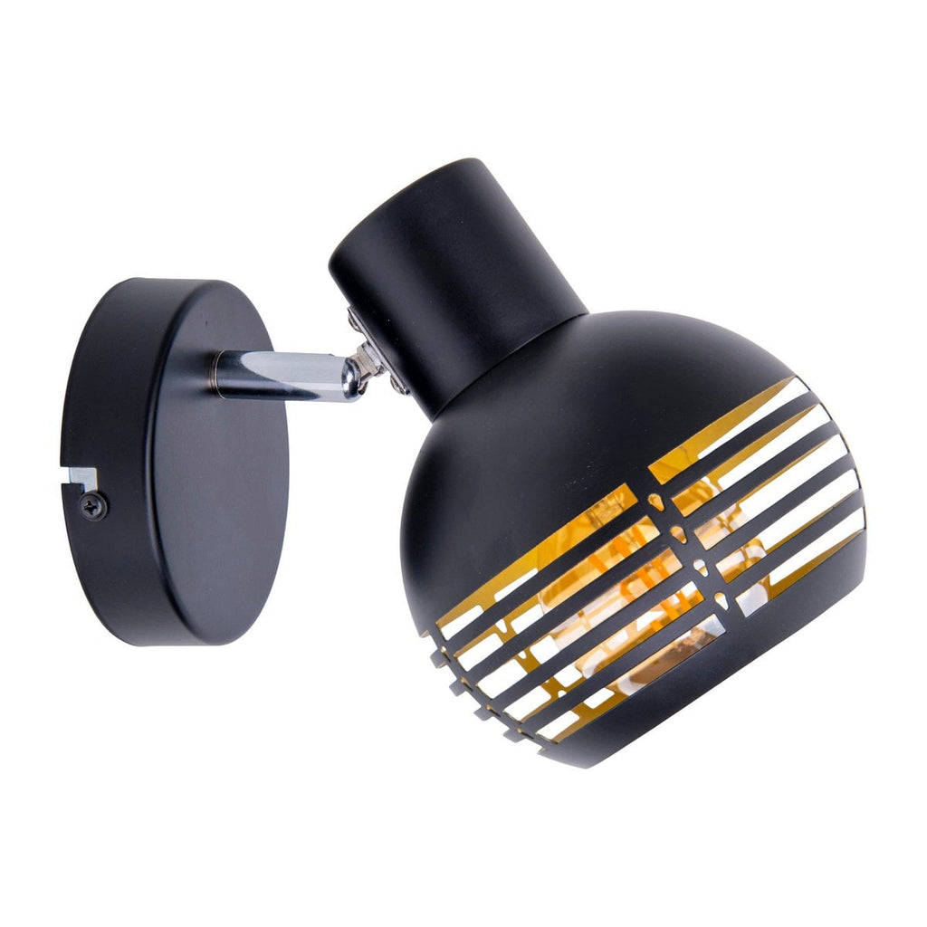 Näve Wand- Plafondlamp Casco Metaal Zwart Goud