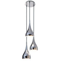 Näve Stijl Hanglamp - Chroom 3-Lichts Retro