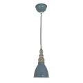 Näve Delhi Hanglamp Grijsgroen Retro E27