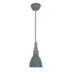 Näve Delhi Hanglamp Grijsgroen Retro E27