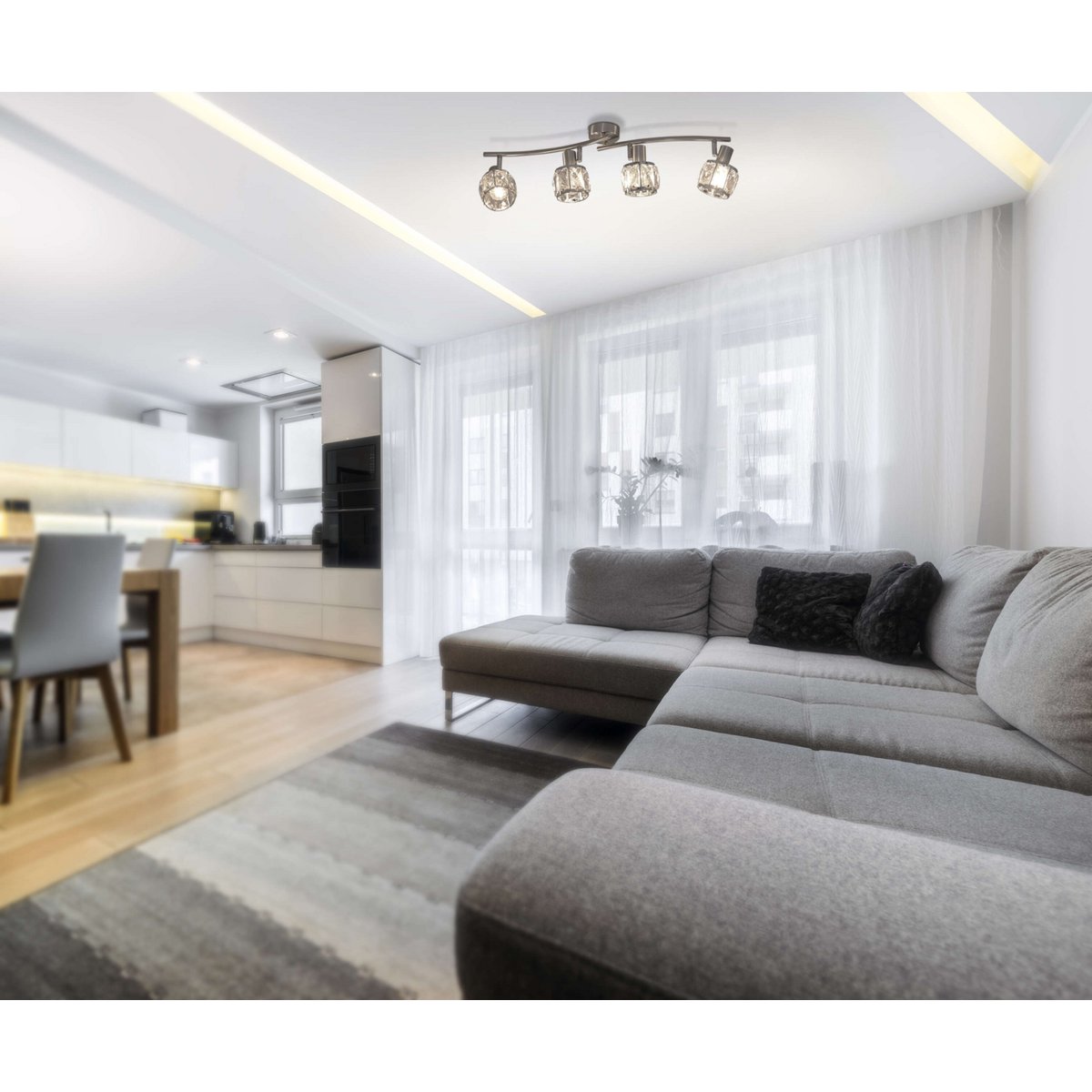 Näve Josefa Plafondlamp 4-lichts E14 70cm